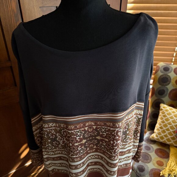 Free People Long Sleeve Midi Dress Size Medium - Picture 4 of 8